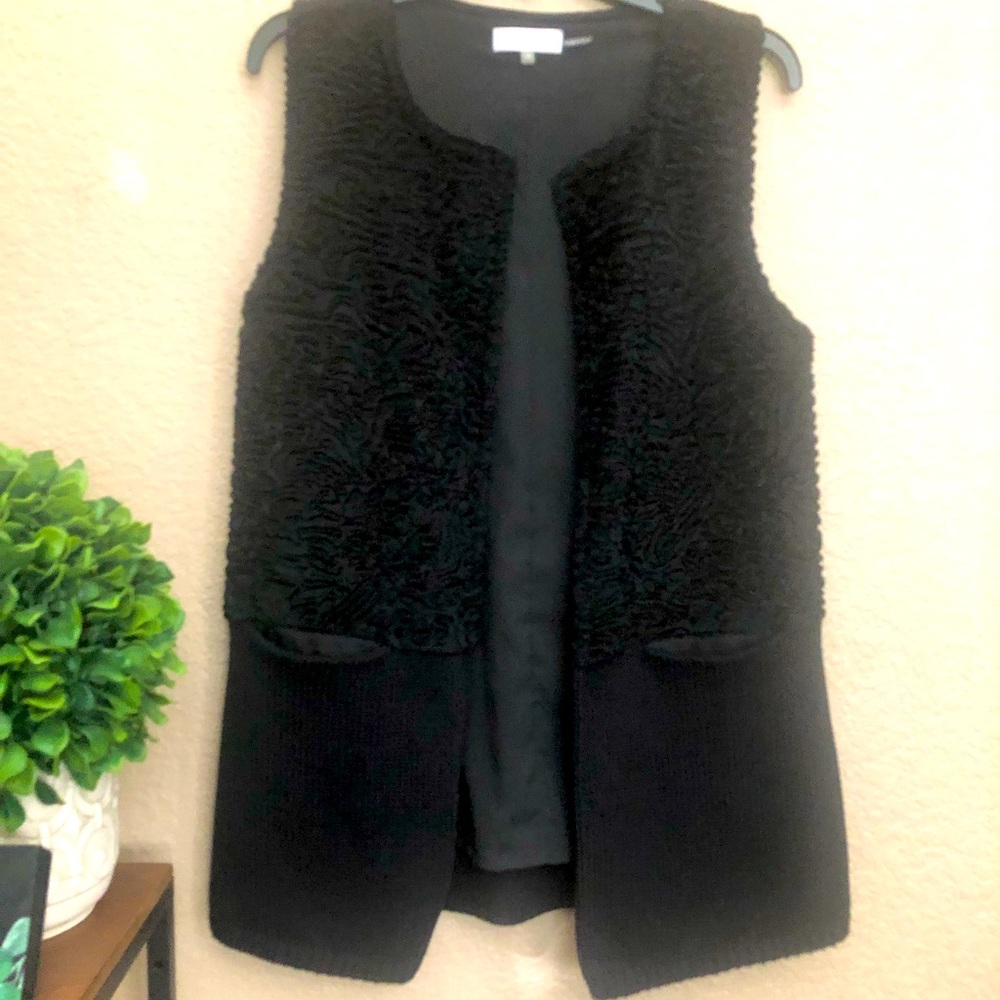 NWOT Calvin Klein velvet sweater vest.